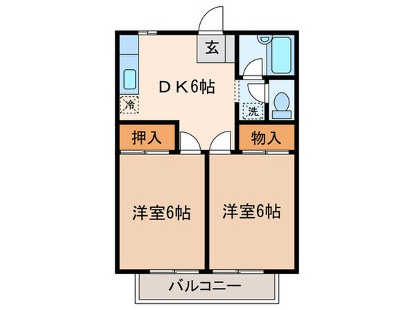 カーサデラミータの物件間取画像